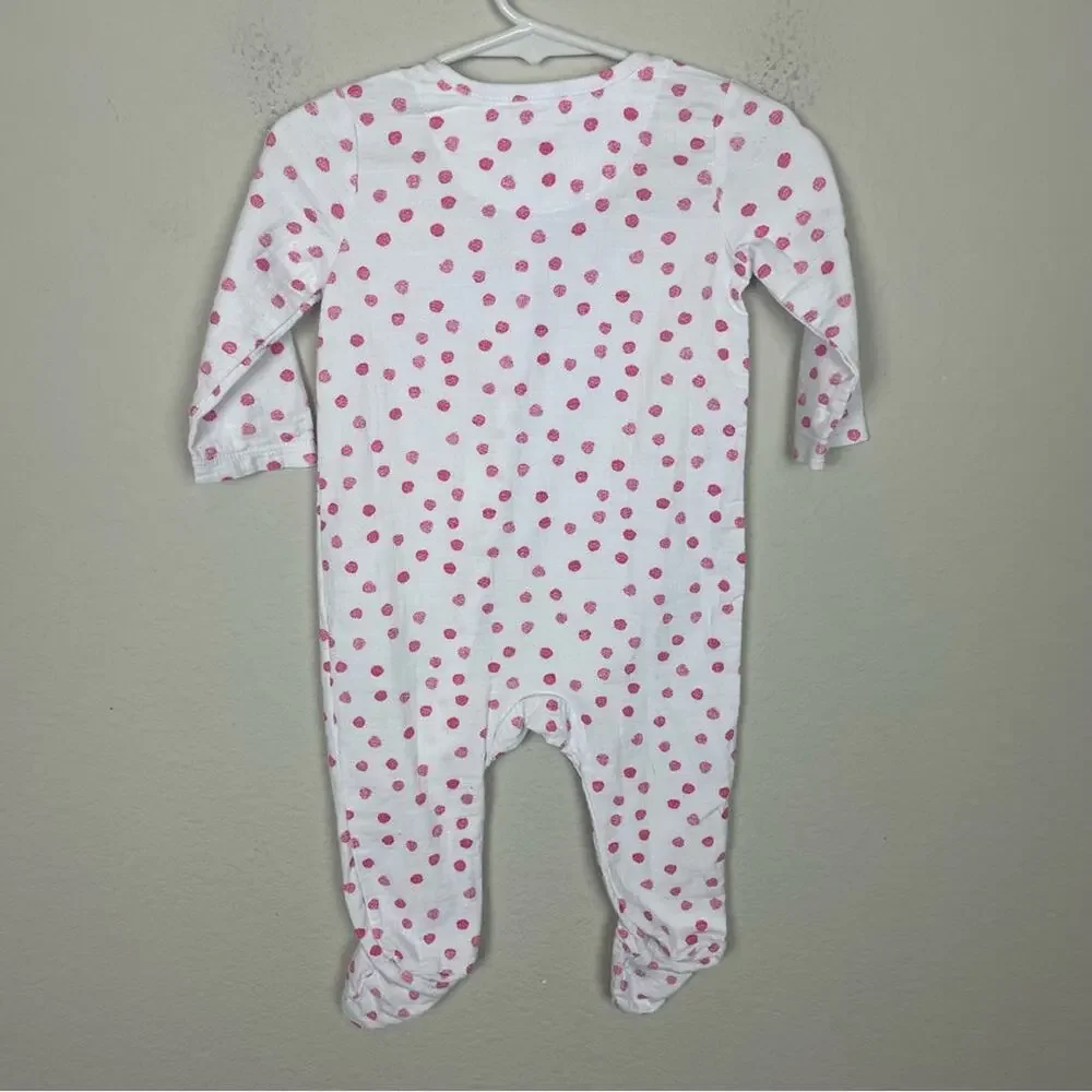 Aden + Anais White Pink Dotted One Piece 3-6 Months